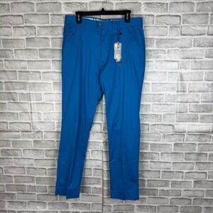 Royal and Awesome Mens Why so Blue Golf Trousers Pants 34 x 32 RPBL3432 New